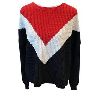 Time and Tru Women’s Chevron Shaker Pullover Knit Sweater